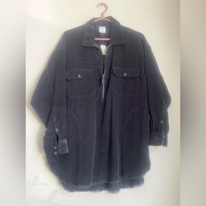 Aerie 3/4 Zip Medium Corduroy Pullover